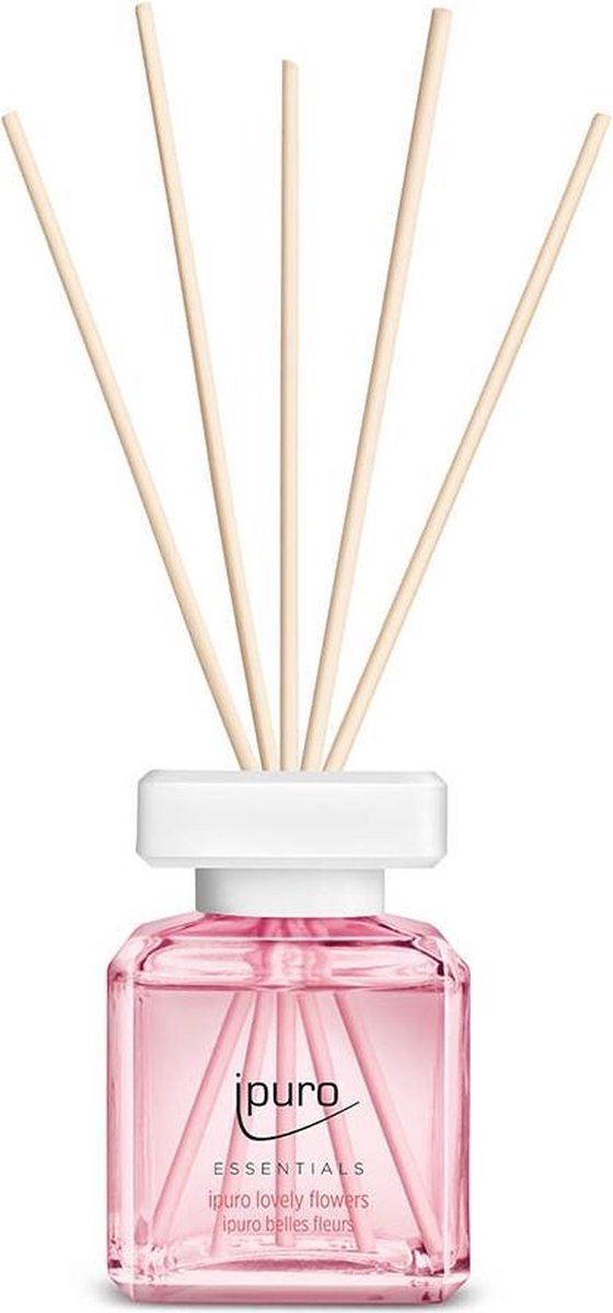 ipuro ESSENTIALS lovely flowers geurstokjes Geurfles Glas