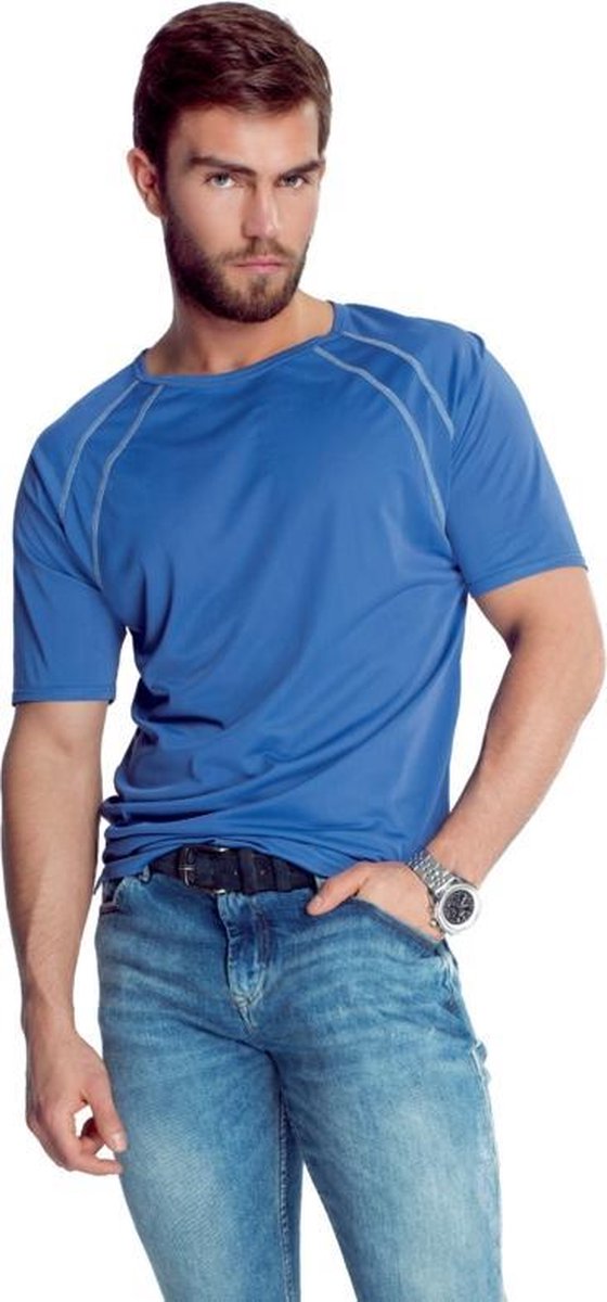 Mewa- T-shirt- Sprint- vegan zijde- blauw M