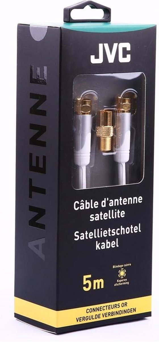 JVC videokabel CORDN F M/M WH 5M