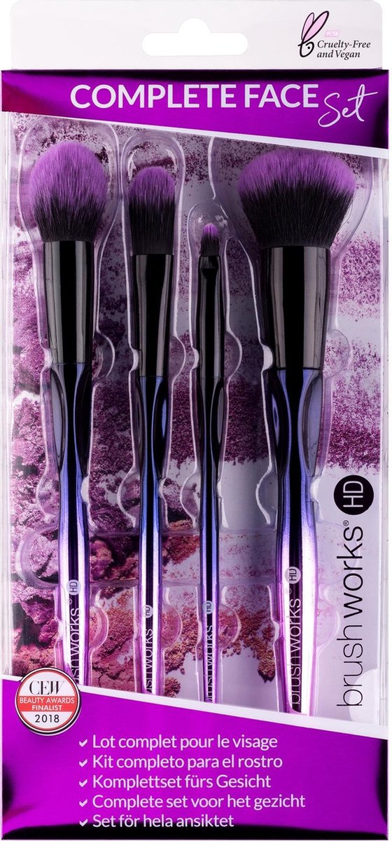 Brushworks HD Complete Face Makeup Brush Set