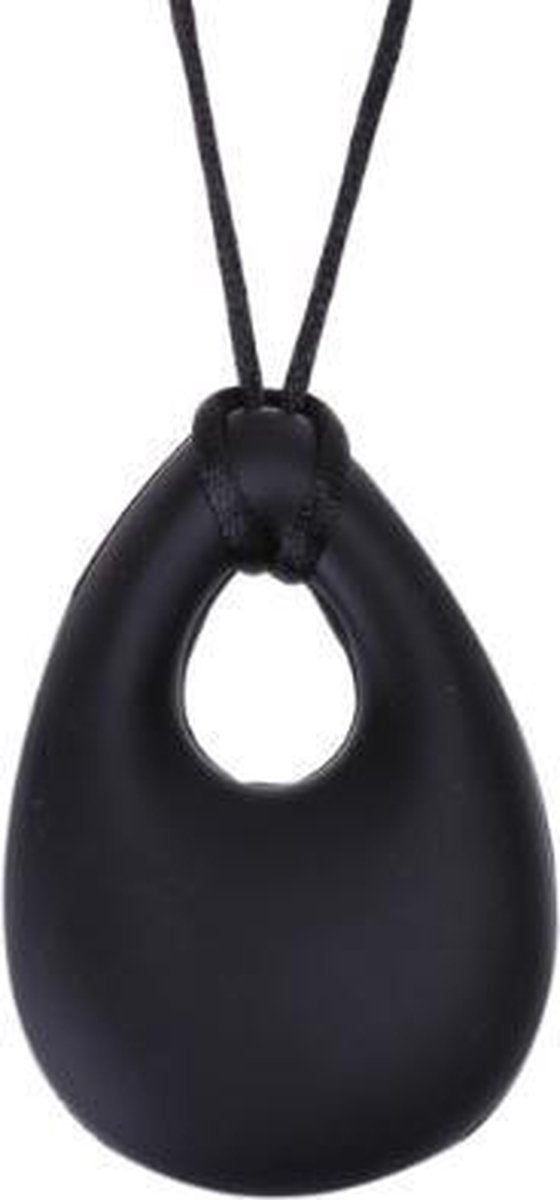 Bijtketting - kauwketting druppel zwart