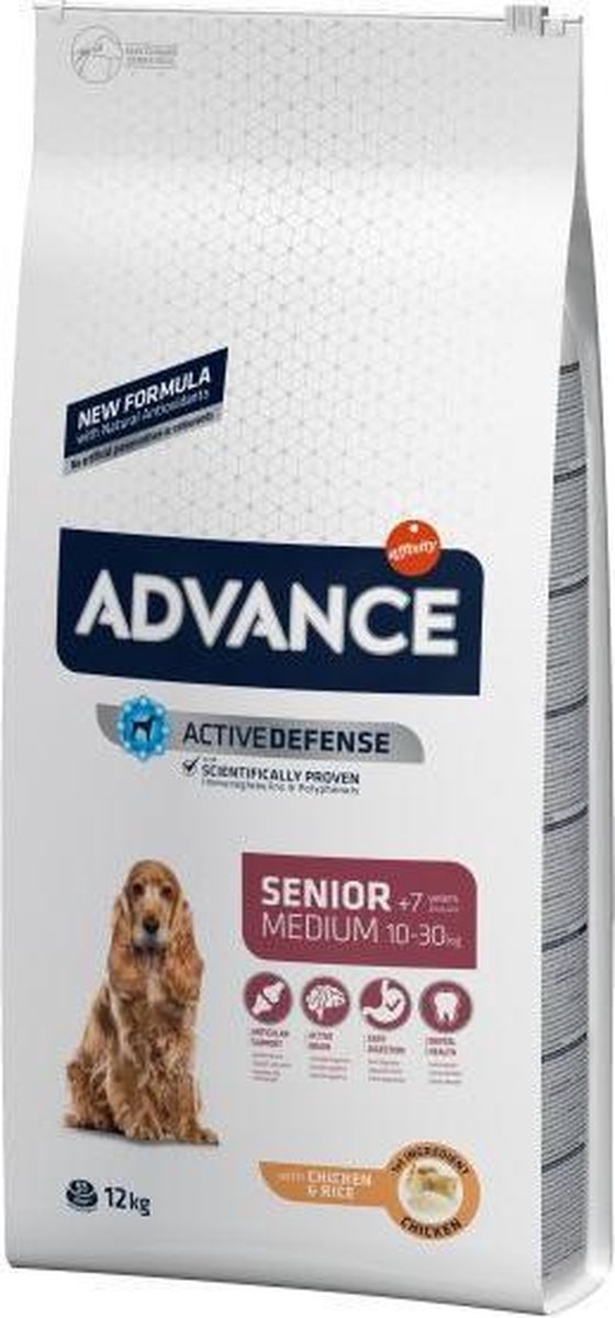 12 kg Advance medium senior hondenvoer
