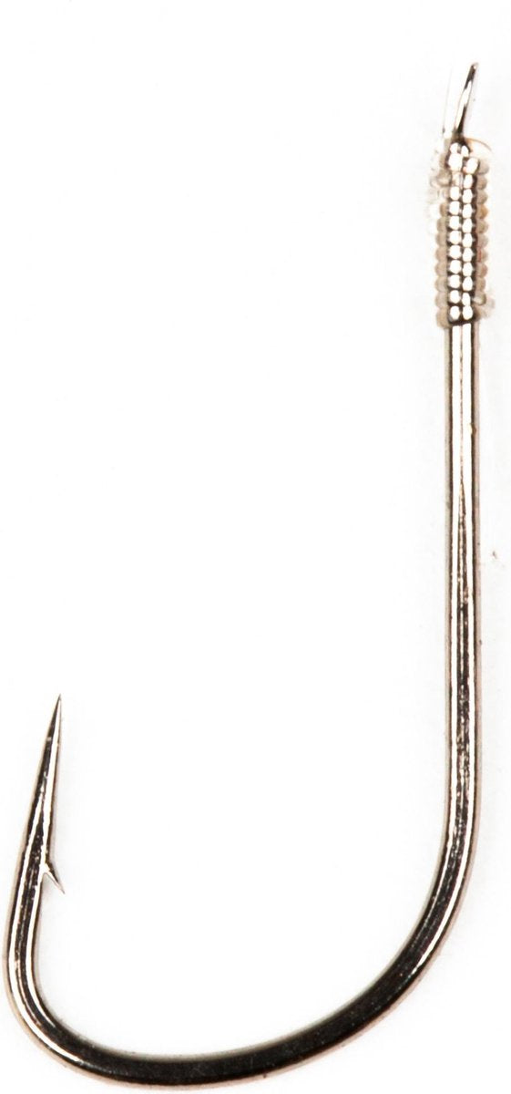 Gamakatsu 1010B Maggot - Onderlijn - 60cm - Haakmaat 10 - 10 stuks - Zilver