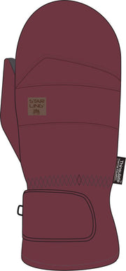 Starling Skiwanten Taslan Jr - Rory - Bordeaux/Zwart - 6/164