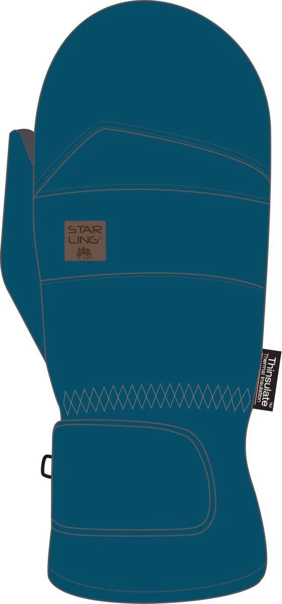 Starling Skiwanten Taslan Jr - Rory - Blauw/Zwart - 4/116