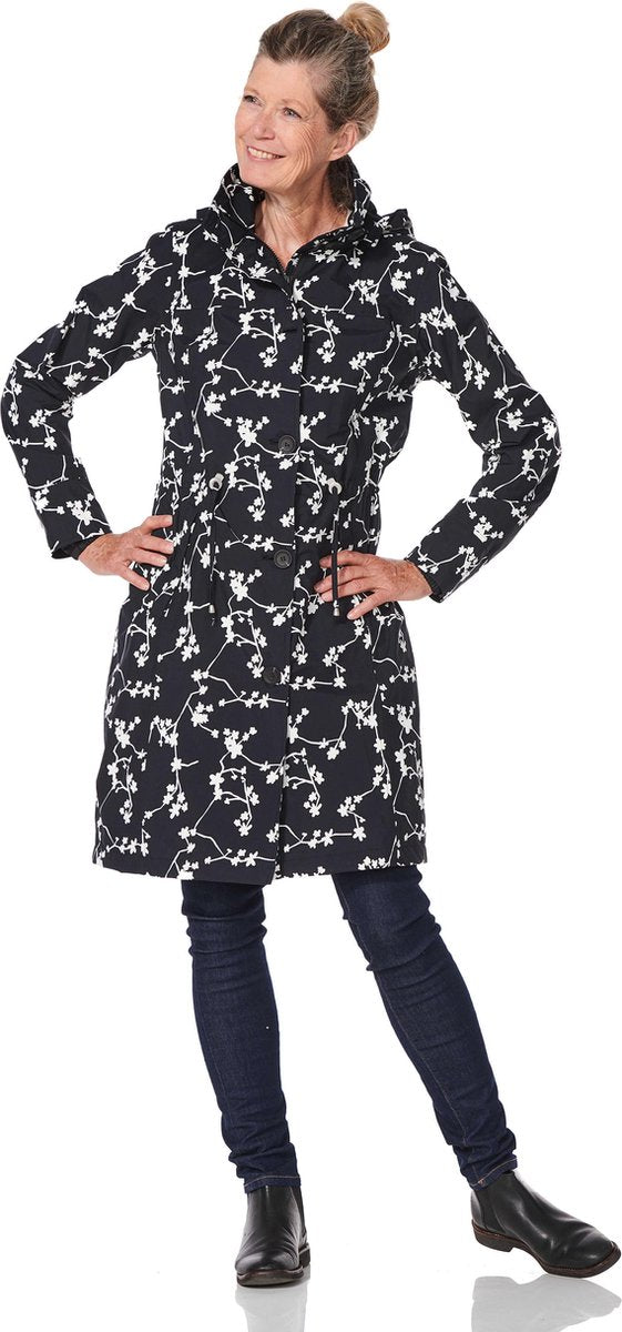 Coat Brisa black/off white-L