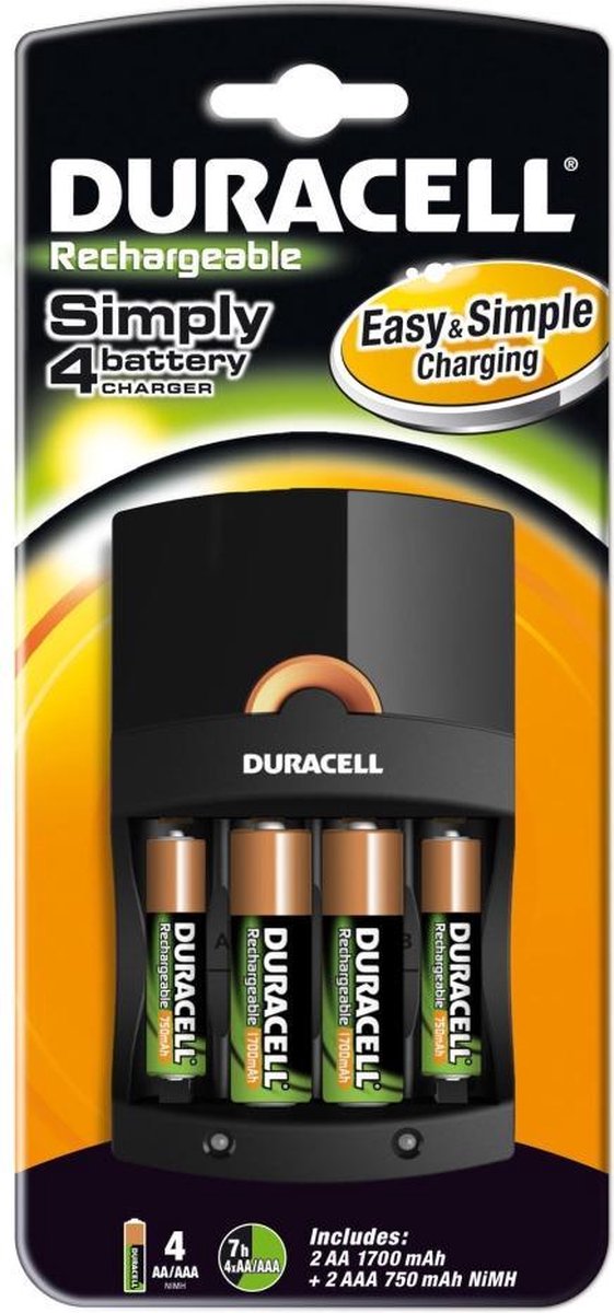 Duracell - Duracell Batterijlader Cef14 - Altijd Garantie