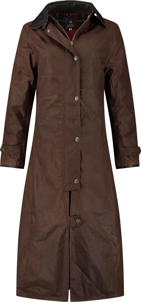 MGO Waxjas Lady Jane - Winddicht en waterafstotend - Donkerbruin - Maat 38