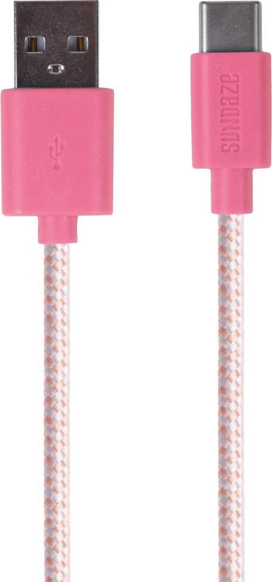 Sundaze - Laadkabel Type-C - 2.0 meter - Roze
