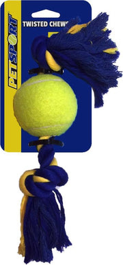 Medium 2-Knot Cotton Rope 26 cm with Tuff Ball (6 cm)