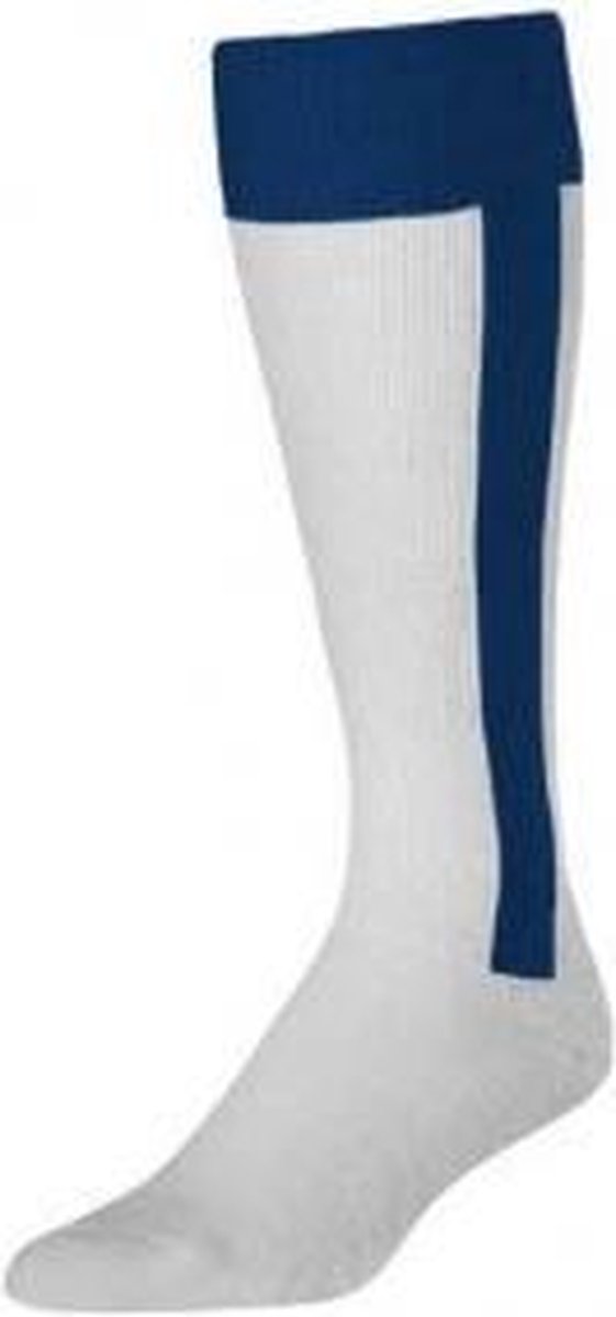 TCK - Honkbal Sokken - 2in1 Baseball Sokken - Volwassenen - Wit/Navy Blauw - Small