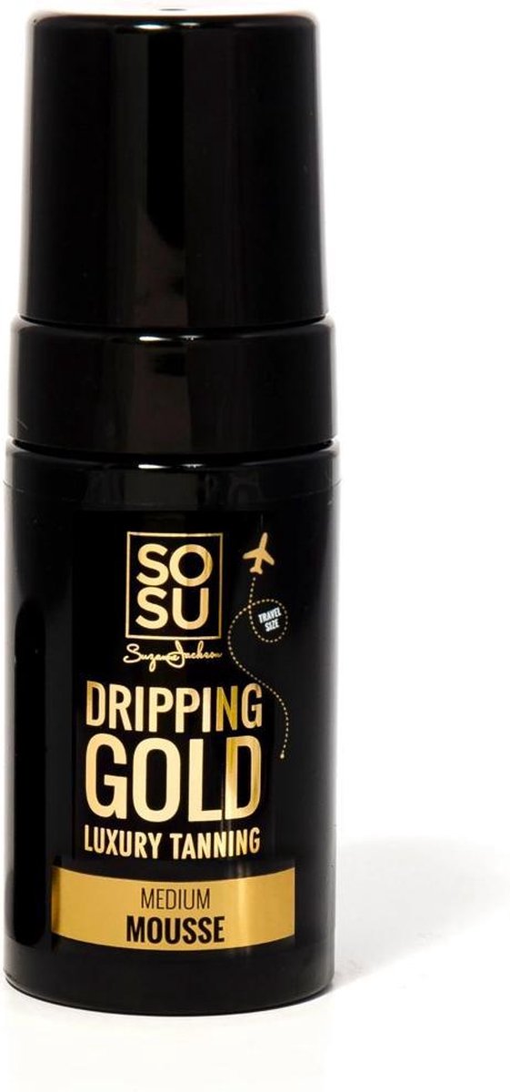 SOSU Dripping Gold Travel Size Luxury Tanning Mousse Medium