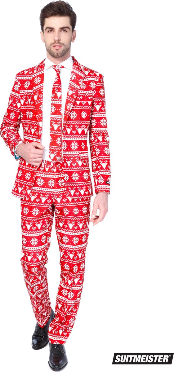 Suitmeister Christmas Red Nordic- Kostuum - Maat - S
