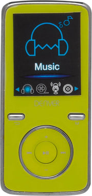 Denver MPG-4054NRC - MP3 speler - MP4 speler - portable speler - 4GB geheugen - Groen