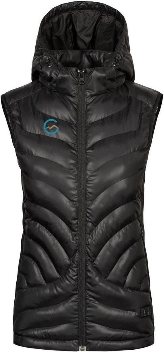 GLØDE Elektrische Verwarmde Kleding Jas Bodywarmer Vest Dames Zwart Maat XL