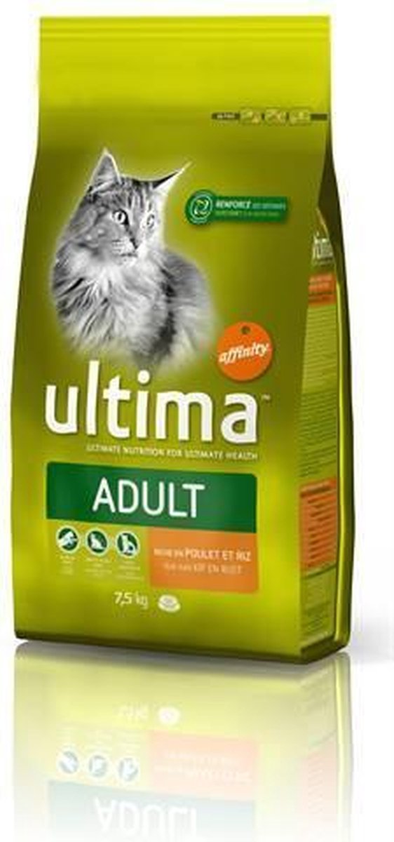 Ultima Kat Adult Kip Kattenvoer - 7.5 kg