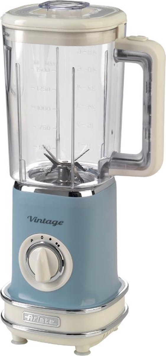 Ariete Retro Blender - 2 Snelheden en Pulse - Blauw