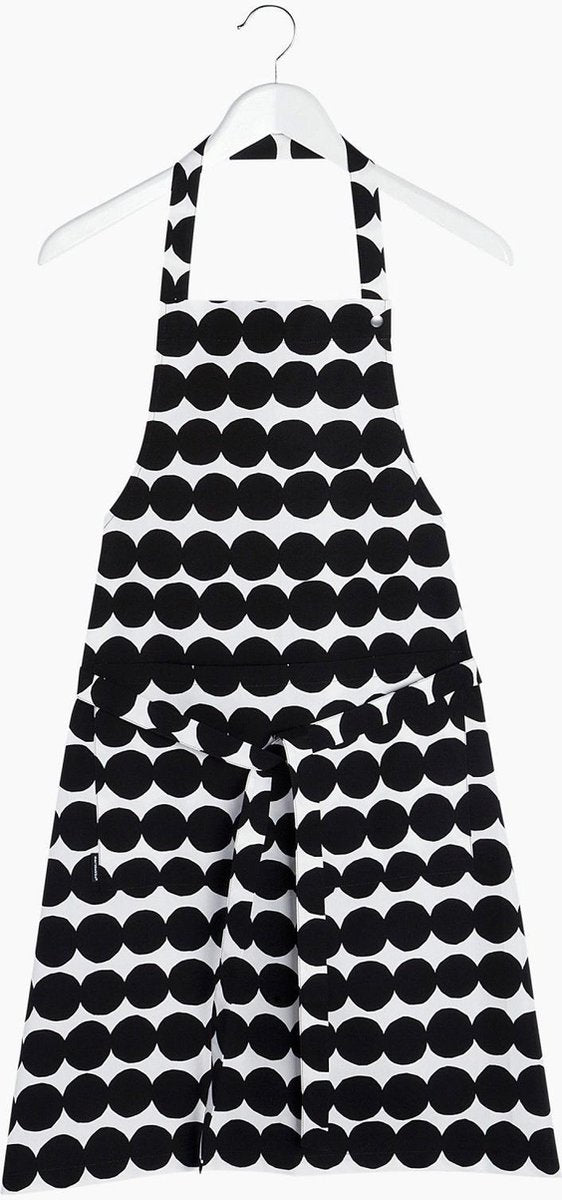 Marimekko - Räsymatto - Schort - Zwart-Wit