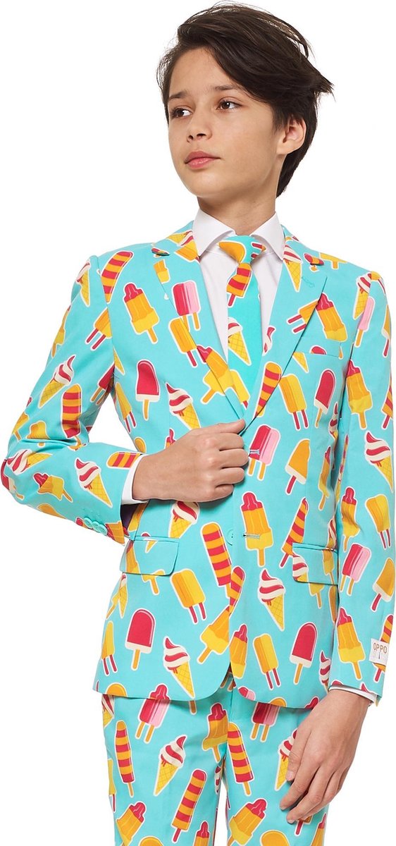 OppoSuits Cool Cones - Jongens Kostuum - Gekleurd - Feest - Maat 158/164