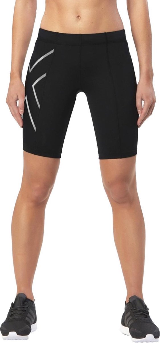 2xu Trainingshort Core Compression Dames Nylon Zwart Maat Xl