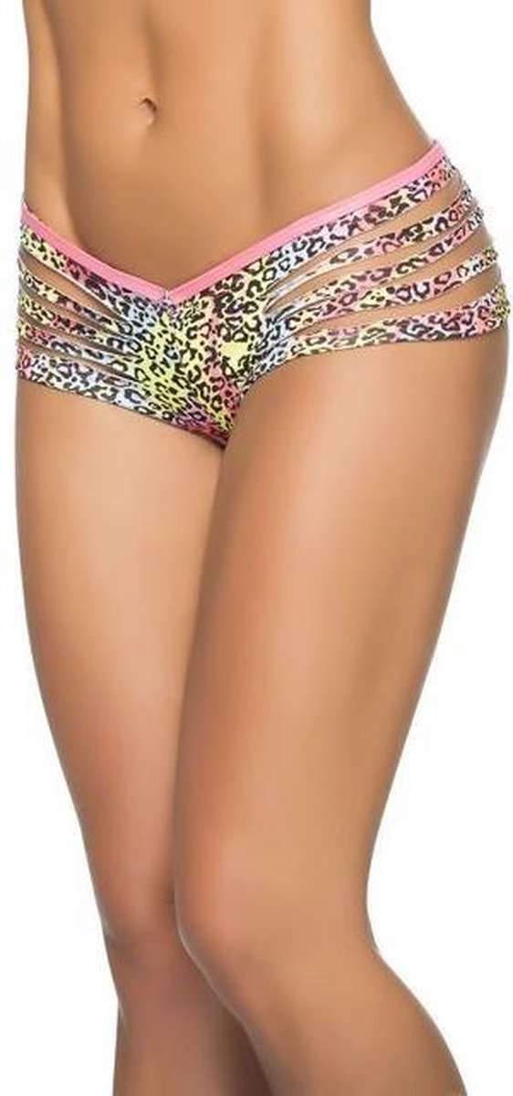 Slashed panty (tiger print)