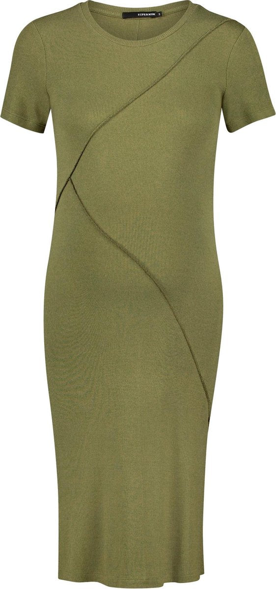 Supermom Jurk Rib Zwangerschap Maat XL