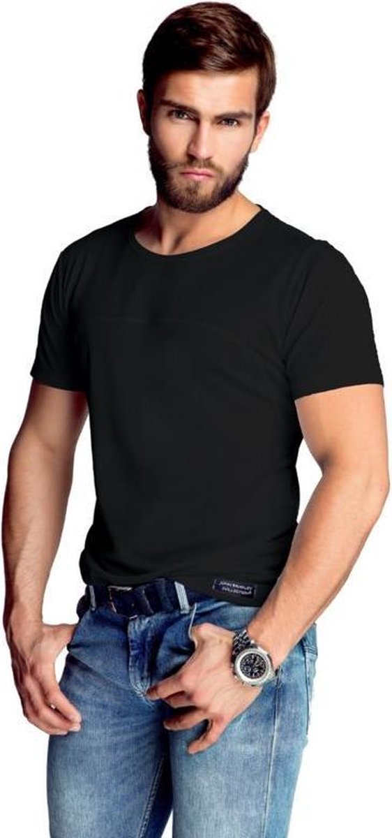 Mewa- T-shirt- James- vegan zijde- zwart XXL