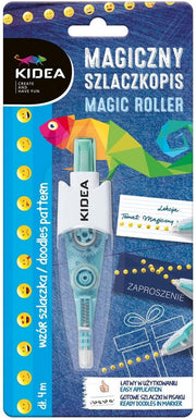 Kidea Decoratietape Emoticons Magic Roller 4 M Blauw/wit