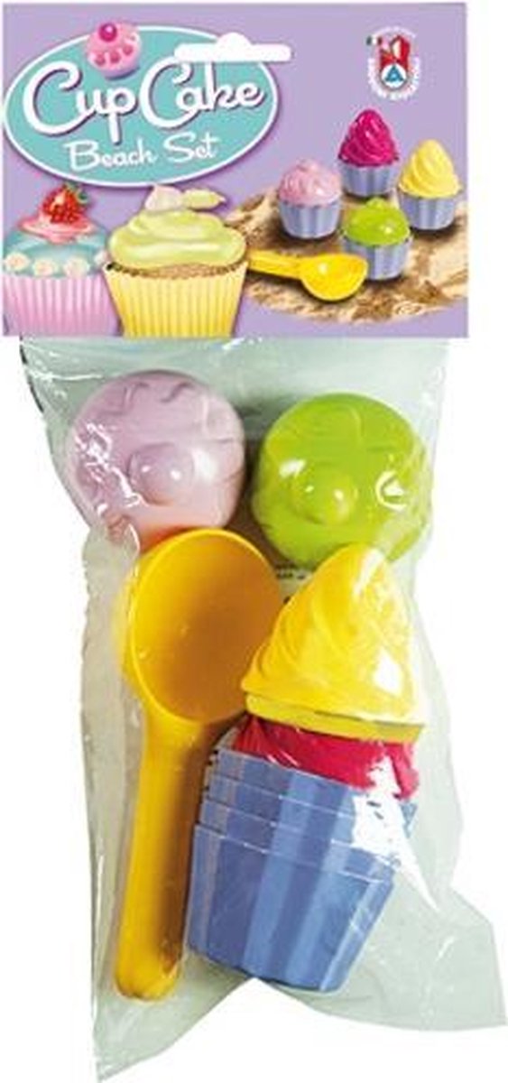 Strandset Cup Cake 9-delig