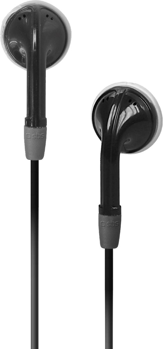SBS Duo In-ear Stereofonisch Bedraad Zwart mobiele hoofdtelefoon
