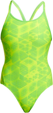 Neon Orbiter Diamond back one piece - Dames | Funkita