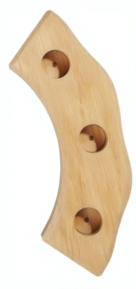 Glückskäfer Verjaardagsring Hout 17 Cm Gebogen Blank