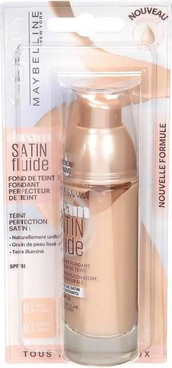 Maybelline Dream Satin Liquid Foundation - 03 True Ivory