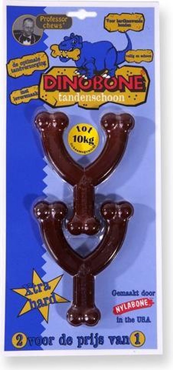 Dinobone harde bijters wishbone regular duo verpakking tot 10 kg 12x10x1