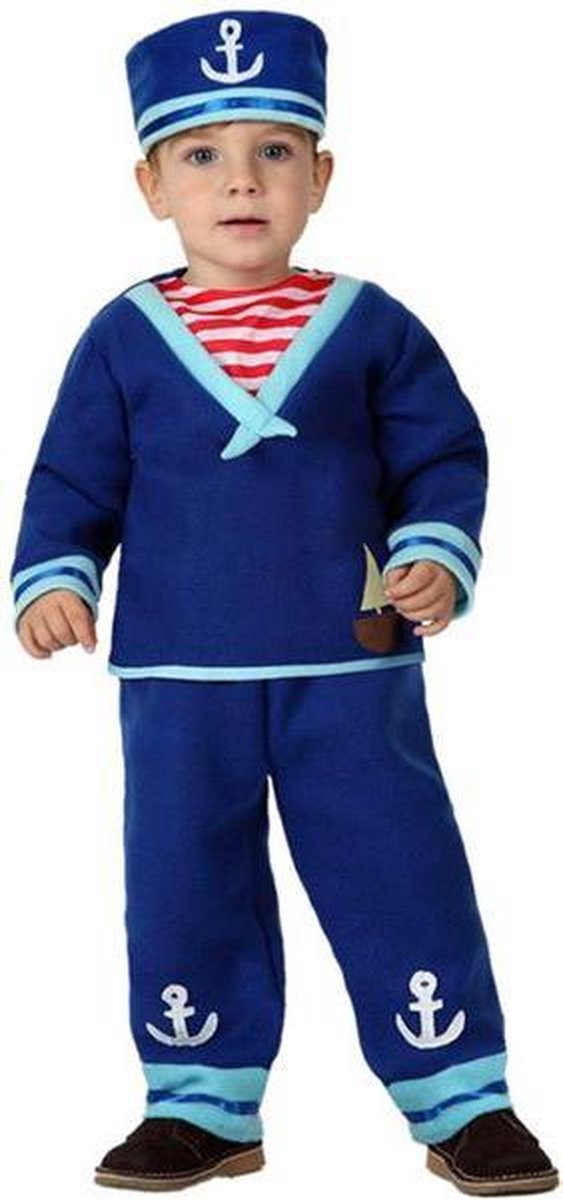"Blauw matrozen kostuum voor baby's  - Kinderkostuums - 74 - 80"