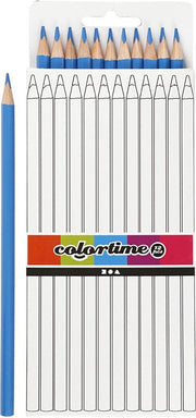 Colortime Kleurpotloden 3 Mm Vulling 17 Cm Blauw 12 Stuks