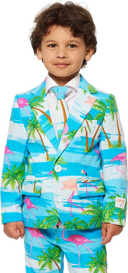 OppoSuits Flaminguy - Jongens Kostuum - Gekleurd - Carnaval - Maat 122/128