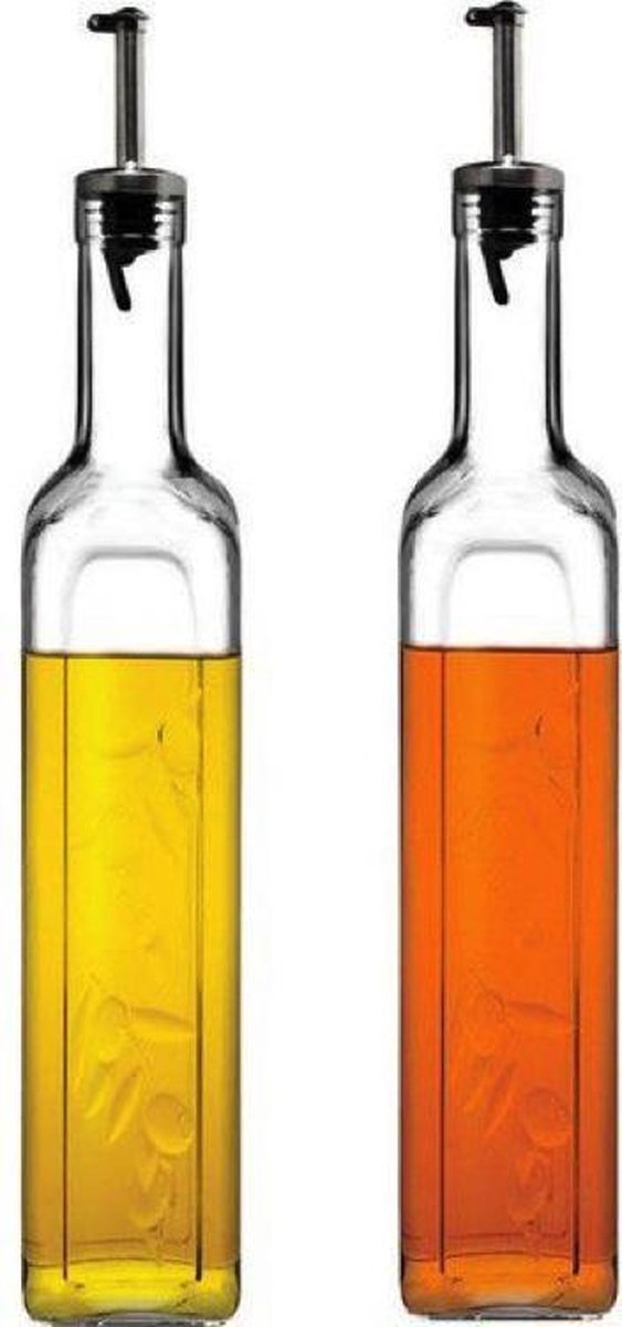 Homemade Olie- en Azijnset - Glas- 2st - 1000ml
