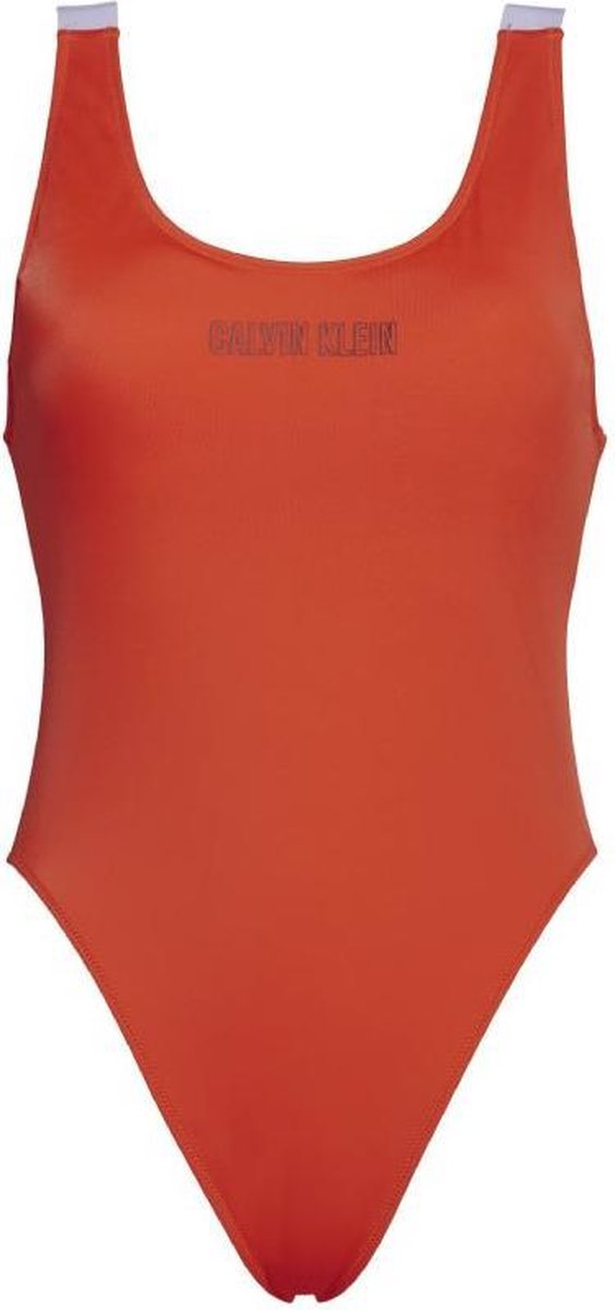 Calvin Klein badpak dames scoop one piece rood