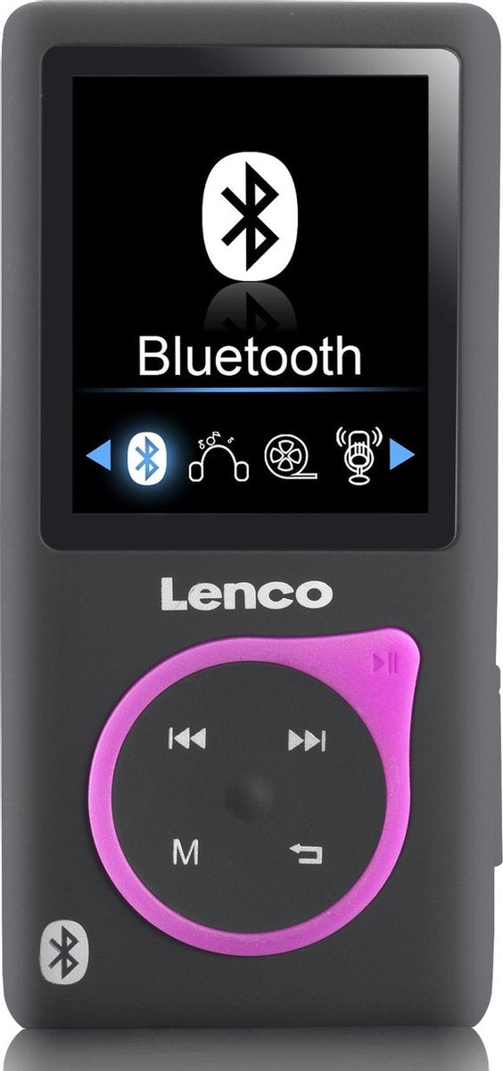 Lenco Xemio-767 BT Pink BT - MP3/MP4-speler - 8GB - Roze