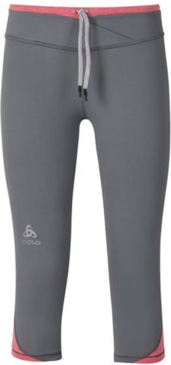 Odlo Hana hardloopbroek grijs/roze Maat XS