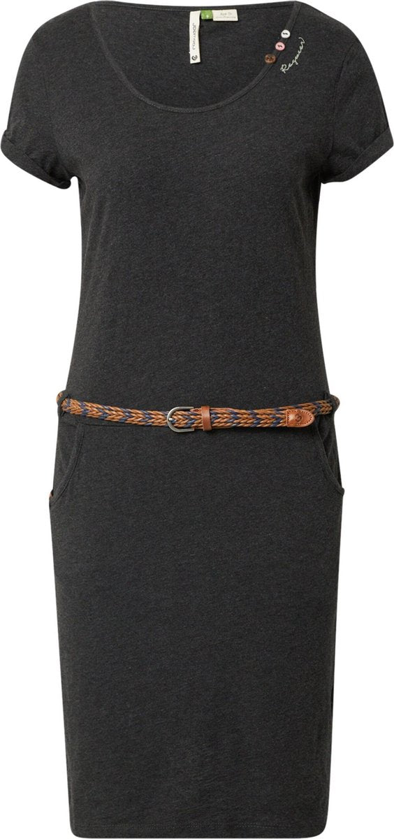 Ragwear jurk montana Basaltgrijs-S (36)