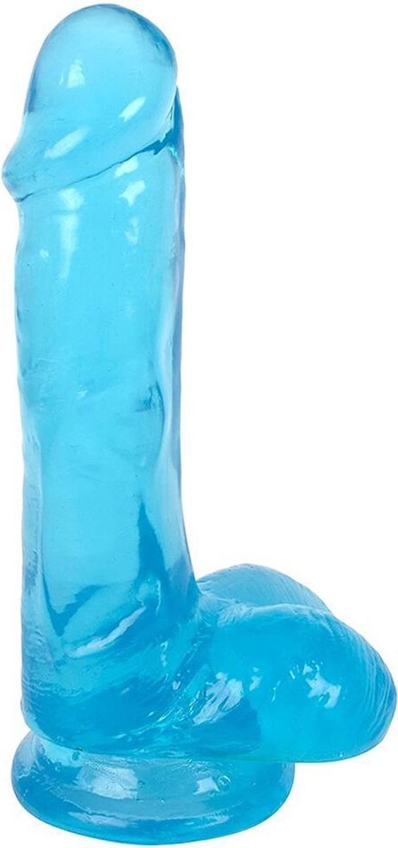 Lollicock - Dildo Slim Stick With Balls - Berry Ice - 15.8 cm