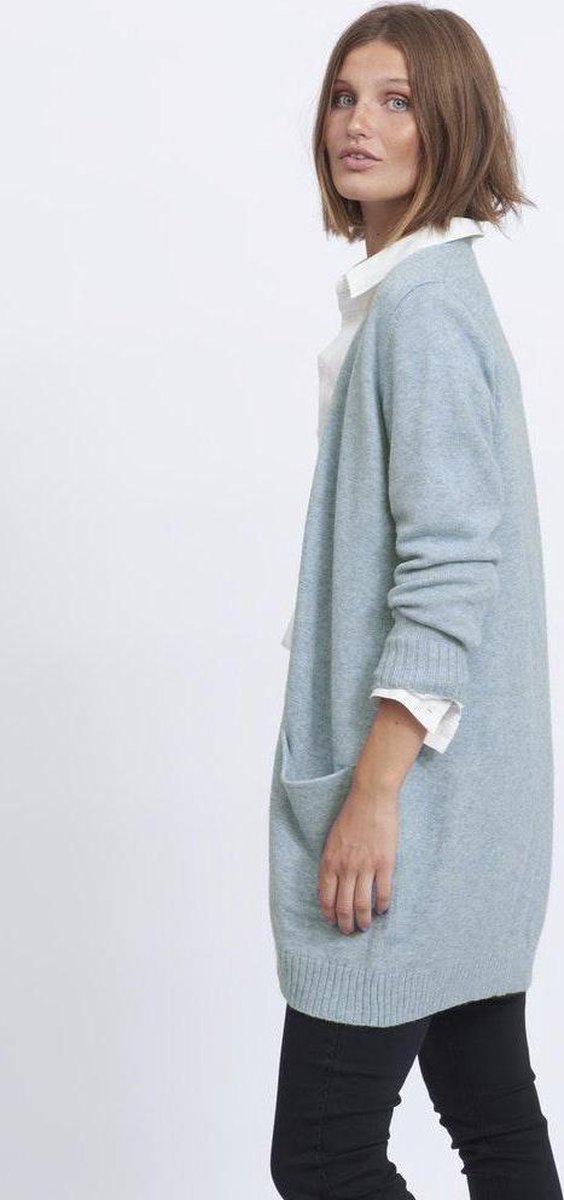 Viril Open L/s Knit Cardigan - Noos 14044041 Captains Blue
