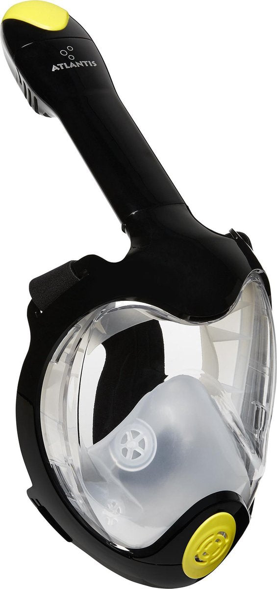 Atlantis Full Face Mask Triton - Snorkelmasker - Volwassenen - Zwart/Lime - S/M