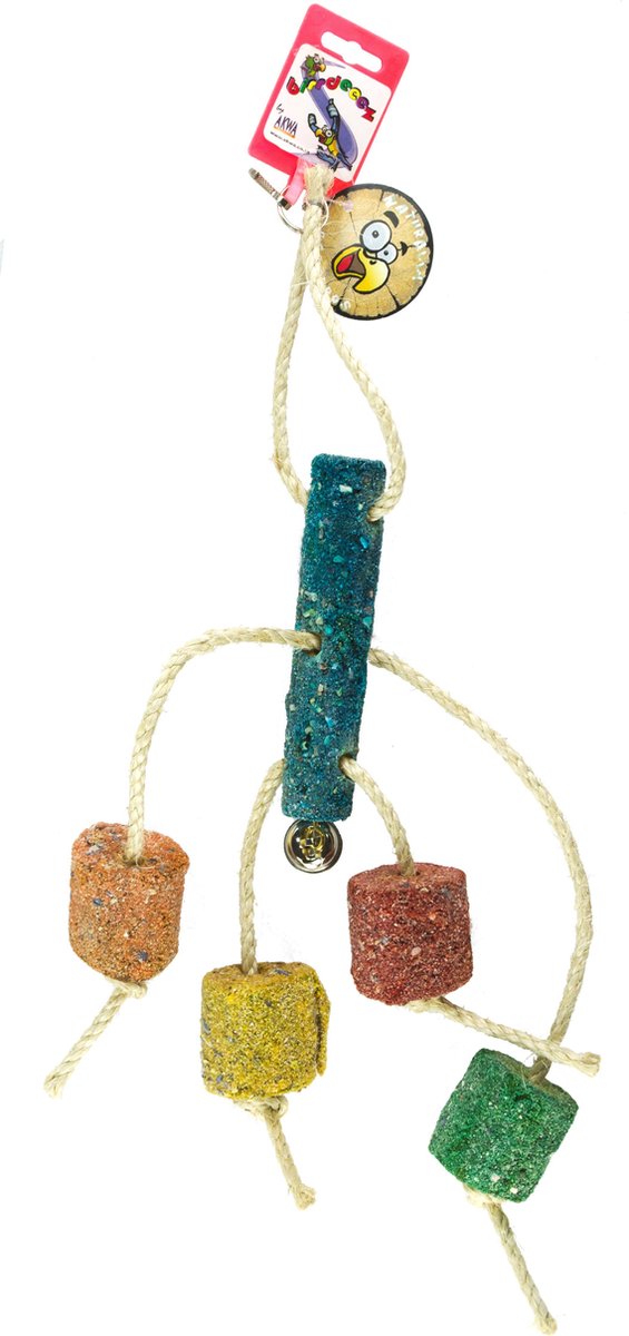 Birrdeeez Coral Ball & Sisal Cluster Parrot Toy