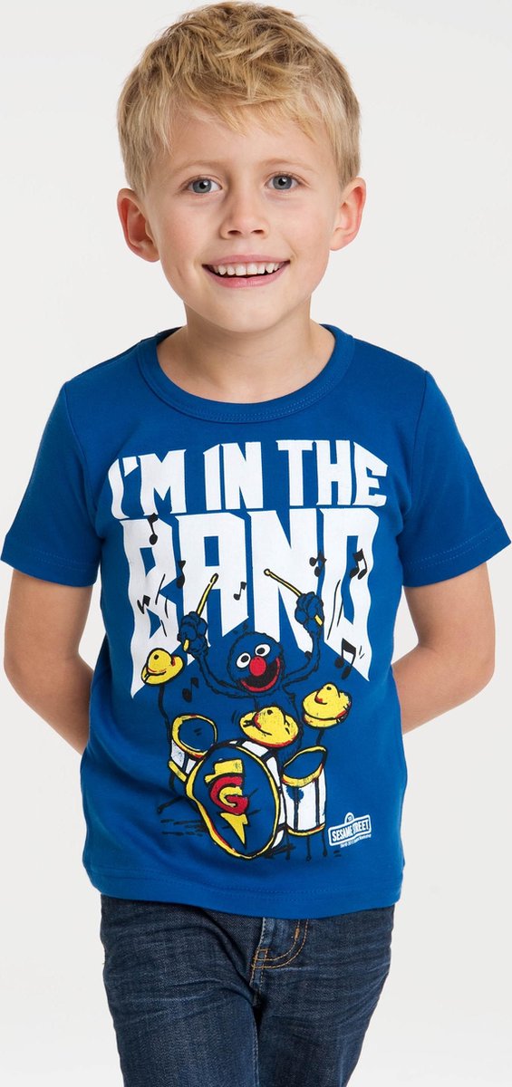 Sesamstraat Im in the band kinder shirt - Logoshirt - 92/98