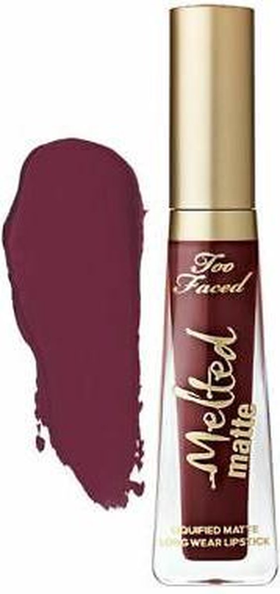 Too Faced Melted Matte Liquified Matte Long Wear Lipstick - Drop Dead Red - 7 ml - vloeibare lippenstift