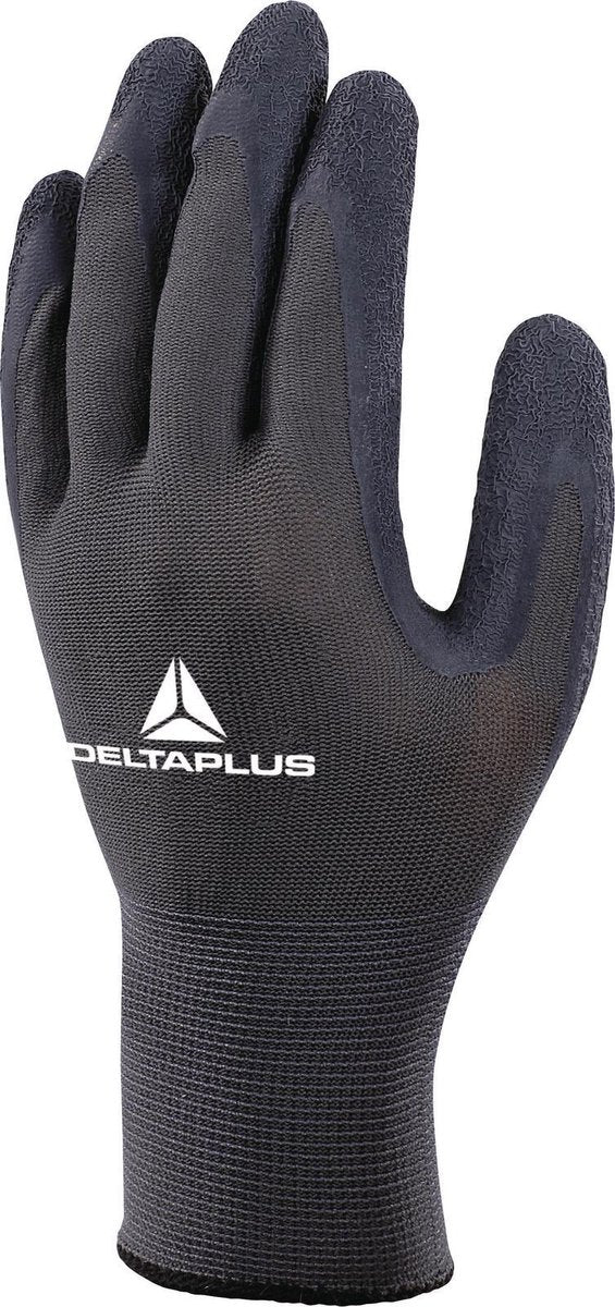 GEBREIDE POLYESTER HANDSCHOEN - LATEX COATING OP PALM