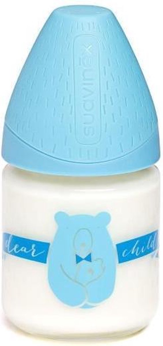 SUAVINEX Babyfles 120ml beer - blauw